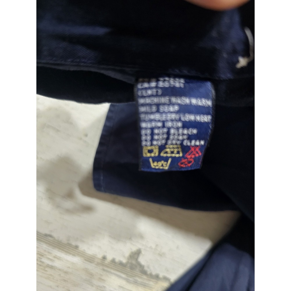 VTG Tommy Hilfiger‎ Sailing Gear Shirt Men's XL Navy Blue 90s Colorblock Collar - Picture 6 of 11